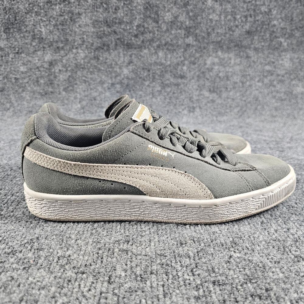 Puma Sneakers Womens Shoe Size 8 Gray Leather Comfort Vintage Suede